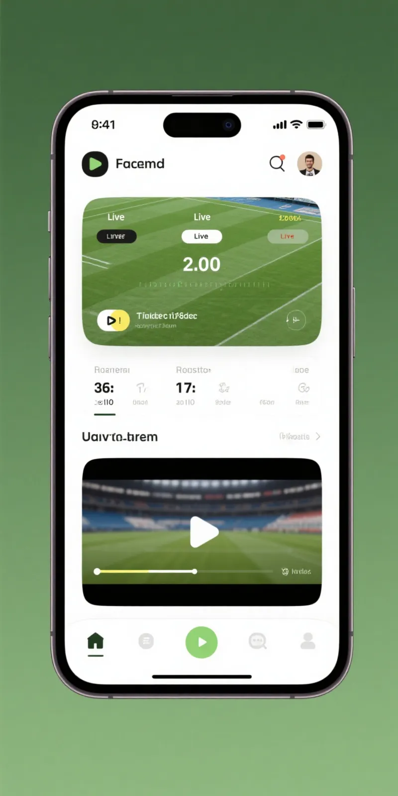 五大联赛 App 界面展示